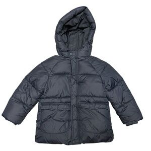 Zara baby warmth outwear hooded puffer coat, waterproof, zipper and snaps, 4-5 y